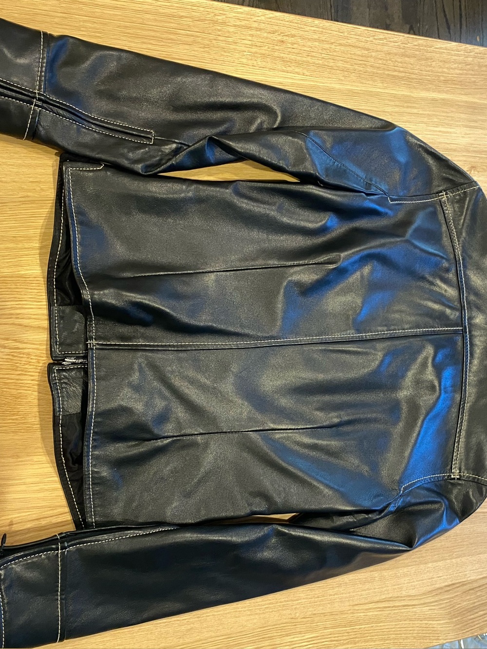 Vintage Leather jacket size 4 - Picture 6 of 7